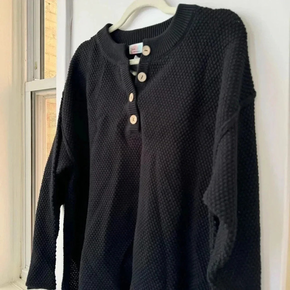 Free People Hailee Sweater Set Matching Two Piece Matching Pullover Pants Black - Picture 10 of 16